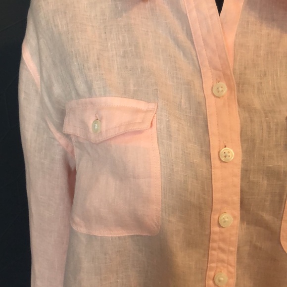 CORE life pink linen shirt size small/medium - Picture 4 of 10